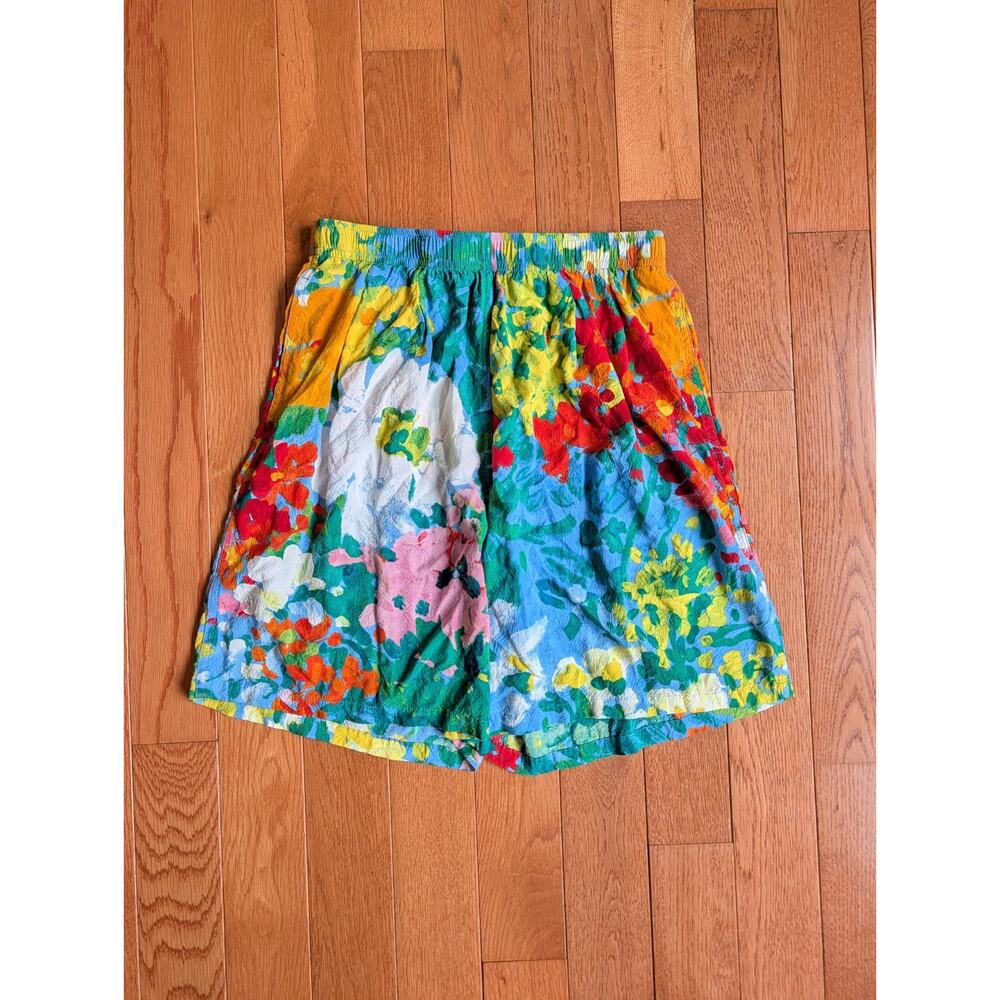 Jams World Bouquet Burst Jubilee Watercolor Volley Shorts Small Stretchy Boho